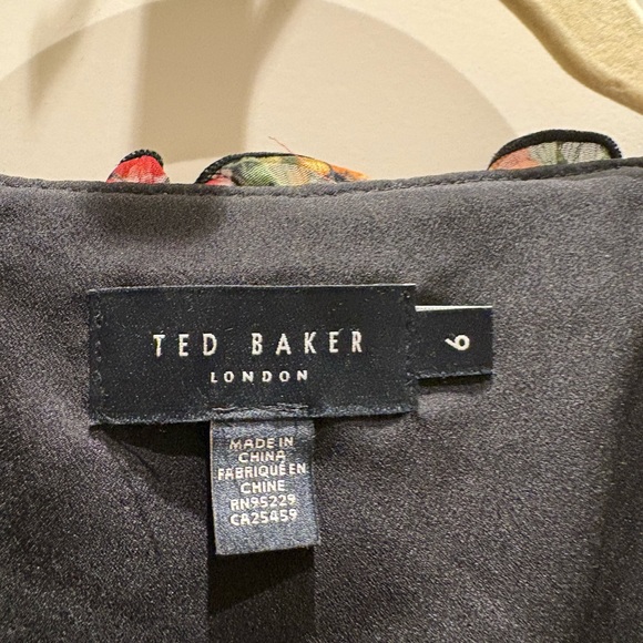 Ted Baker Multicolor Floral Ruffle Blouse - Picture 4 of 4